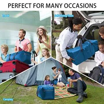 Lightweight Foldable 75L Duffel Bag for Travel & More