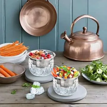 ZENFUN Cold Serving Dish Set for Stylish Entertaining