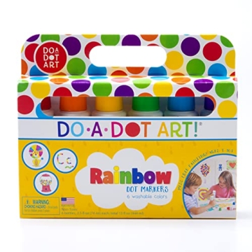 Do A Dot Art! Markers 6-Pack Rainbow Washable Paint - The Original Dot Marker, Activity Craft Colori...