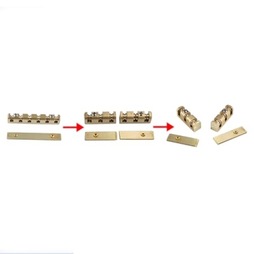 OVSAL Adjustable Brass Roller Nut for 6 String Guitars