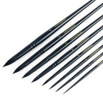 Transon Round Watercolor Paint Brush Set for All Artists