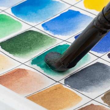 Transon Round Watercolor Paint Brush Set for All Artists