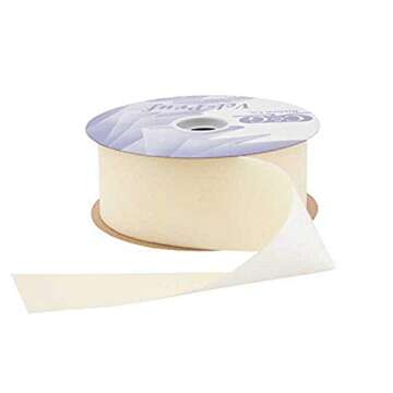 Berwick Offray C&G Vel-Pruf Velvet 2-1/2"W X 25 Yards-Ivory Ribbon