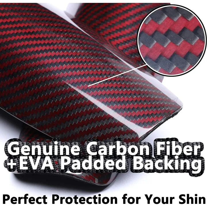 Premium Carbon Fiber Soccer Shin Guards - Light & Strong