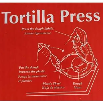 Smart Cooks 6.5" Plastic Tortilla Press - Easy to Use