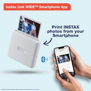 Fujifilm Instax Link Wide Printer in Ash White