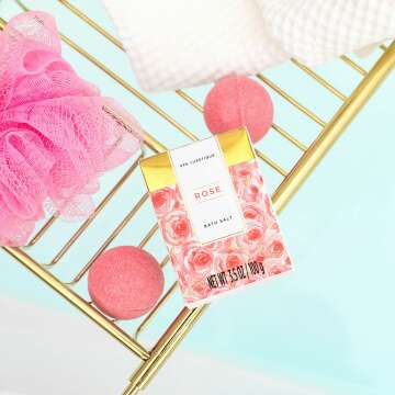 Luxetique 8 Piece Spa Basket Set for Women