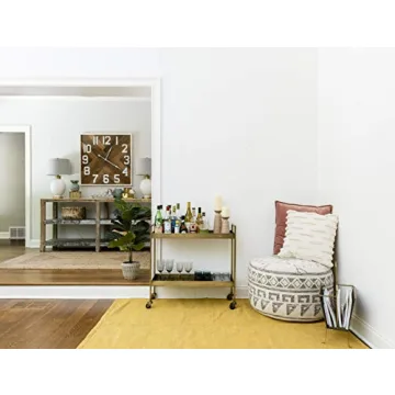 Creative Co-Op White Cotton Embroidered Lines of Decorative Fringe Pillows, 1 Count (Pack of 1)