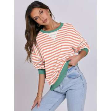 Stylish ANRABESS Oversized Sweatshirt for Women