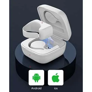 Fingertip Bluetooth Remote Control TIK TOK Wireless Page Turner TYUOBOX Camera Remote Shutter Selfie Button Controller with Charging Case for iPhone Android Ipad Cell Phone (White)