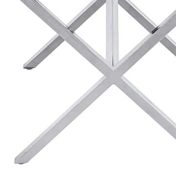 DUHOME Vanity Stool - Modern PU Leather Makeup Bench