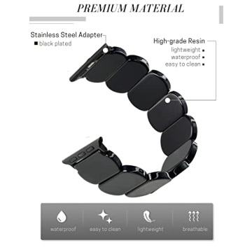 Heesch Tortoise Stretchy Watch Band for Apple Watch 38-49mm