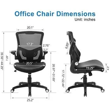 Ergonomic Office Chair with Adjustable Lumbar Support