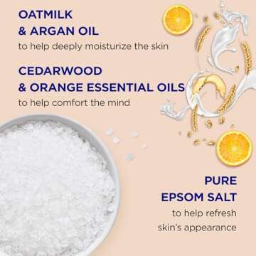 Dr Teal's Epsom Salt Soak with Oat Milk & Argan Oil 3 lbs