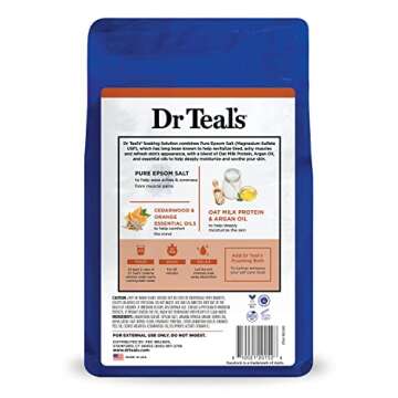Dr Teal's Epsom Salt Soak with Oat Milk & Argan Oil 3 lbs