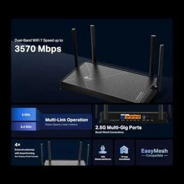 TP-Link Archer BE230 Wi-Fi 7 Router 3.6 Gbps Dual Band