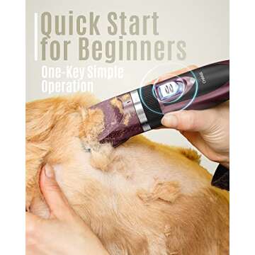 oneisall Quiet Dog Clippers Rechargeable Grooming Set