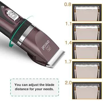 oneisall Quiet Dog Clippers Rechargeable Grooming Set