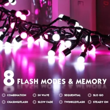 Quntis LED Cluster String Lights - 400 LED for All Occasions