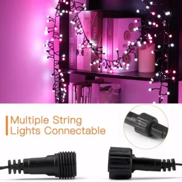 Quntis LED Cluster String Lights - 400 LED for All Occasions