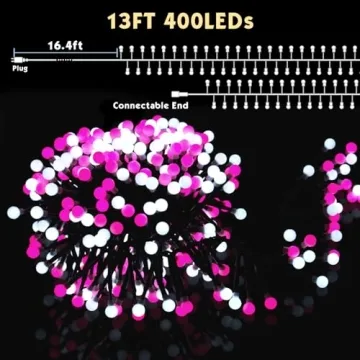 Quntis LED Cluster String Lights - 400 LED for All Occasions