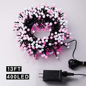Quntis LED Cluster String Lights - 400 LED for All Occasions