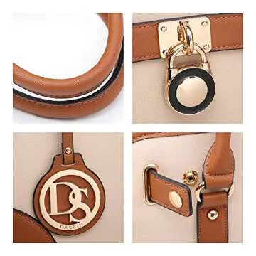 Women Designer Handbags and Purses Ladies Satchel Bags Shoulder Bags Top Handle Bags w/Matching Wallet