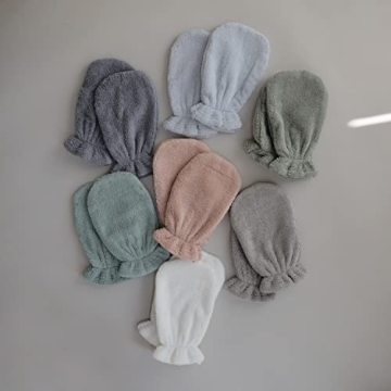 Mushie Organic Cotton Baby Bath Mitts Pack of 2