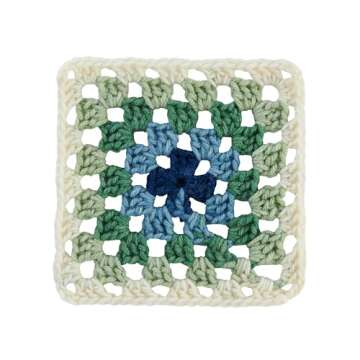 Red Heart All in One Granny Square Aran - Lily PAD Yarn - 3 Pack of 250g/8.8oz - 100% Acrylic - #4 Worsted (Medium) - 381m/417Yards - for Knitting, Crochet and Amigurumi