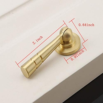 Stylish BOLWHAO Brass Tear Drop Knobs for Cabinets
