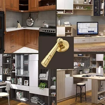 Stylish BOLWHAO Brass Tear Drop Knobs for Cabinets