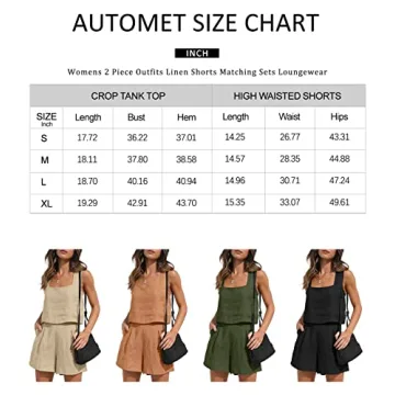 AUTOMET Women's Casual Summer 2 Piece Outfit Sets