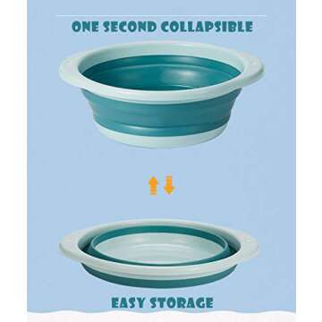 Versatile ORIZZP Collapsible Wash Basin Set for All