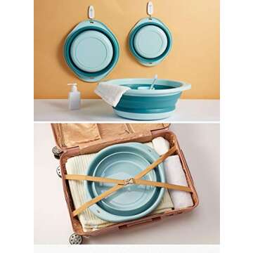 Versatile ORIZZP Collapsible Wash Basin Set for All
