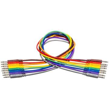 Hosa CMM-845 Patch Cables - 8-Pack Assorted Colors