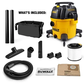Powerful DEWALT 9 Gallon Shop Vacuum for Home & Garage