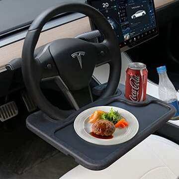 BASENOR Tesla Steering Wheel Desk for Eating and Work