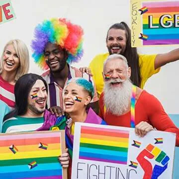 300 Premium Gay Pride Stickers for Vibrant Celebrations