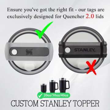 Custom 3D Name Plates for Stanley Tumblers - Personalized Tags