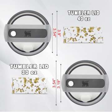 Custom 3D Name Plates for Stanley Tumblers - Personalized Tags