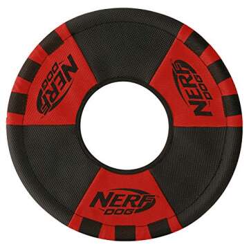Nerf Dog Trackshot Toss and Tug Ring for Large Breeds