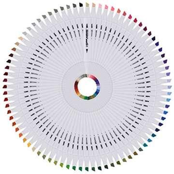 80 Color Super Markers Primary & Secondary Tones Dual Tip Set - Double-Ended Permanent Art Markers with Fine Bullet & Chisel Point Tips - Ergonomic Tri-Oval Barrels - Draw, Sketch, Illustrate, Manga