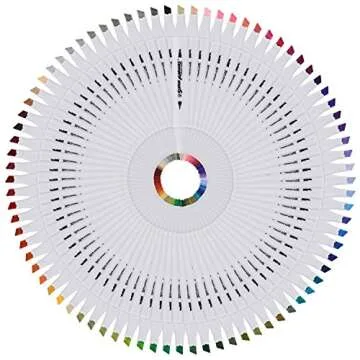 80 Color Super Markers Primary & Secondary Tones Dual Tip Set - Double-Ended Permanent Art Markers with Fine Bullet & Chisel Point Tips - Ergonomic Tri-Oval Barrels - Draw, Sketch, Illustrate, Manga