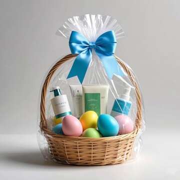 Morepack Easter Shrink Wrap Bags for Gift Baskets 20 Pack