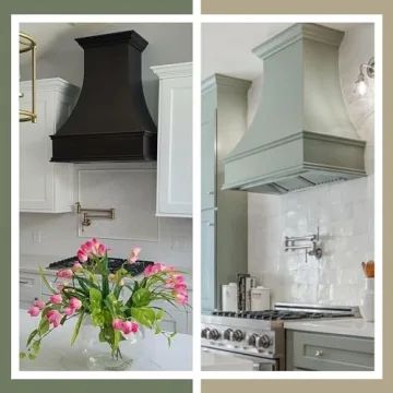 Riley & Higgs Curved Front Range Hood Cover for Any Kitchen