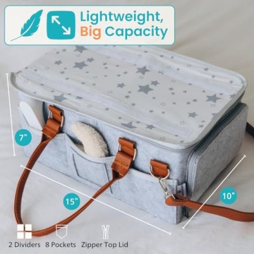HOME FOR EACH Diaper Caddy Organizer for Newborn Essentials