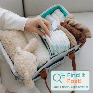 HOME FOR EACH Diaper Caddy Organizer for Newborn Essentials