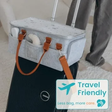 HOME FOR EACH Diaper Caddy Organizer for Newborn Essentials