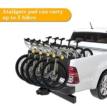 Durable Tailgate Pad for Up to 5 Bikes - TNINE