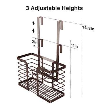 YIGII Hair Dryer Holder - 3-in-1 Beauty Organizer